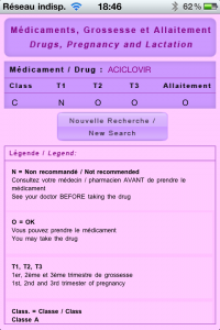 Drugs in Pregnancy - Médicaments et Grossesse - iPhone - iPad Drugs in Pregnancy - Médicaments et Grossesse - iPhone - iPad