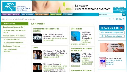 ARC recherche contre le cancer