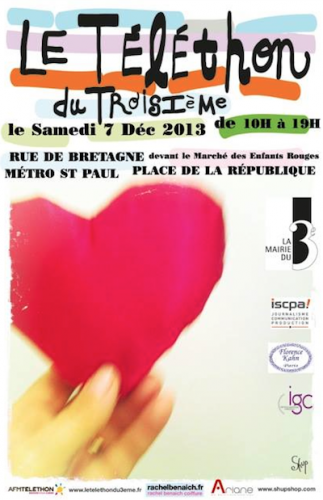 Téléthon 2013 : "Les petits cœurs du 3ème arrondissement"